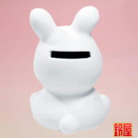 子供会のイベント・絵付け用うさぎ：背面画像