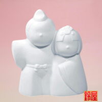 子供会のイベント・絵付け用雛人形:正面画像